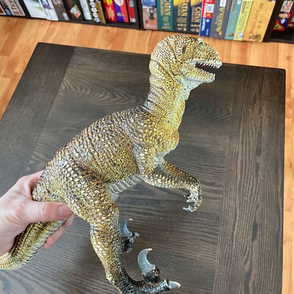 Vintage Large Dinosaur Toy Dino Dromaeosaurids Figure Velociraptor Deinonychus - Picture 10 of 16